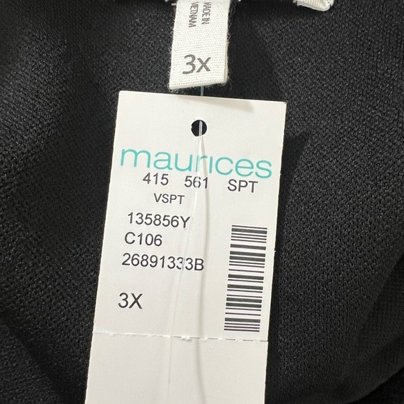 Maurices Plus Size Black Open Front Blazer size 3X - Picture 6 of 9